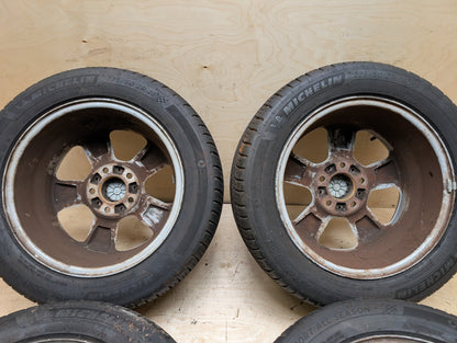 OEM BMW E36 Z3 2.8 3.0 E46 325Ci Wheels Rims 7JX16 ET:46 Star Spoke Style 55 SET