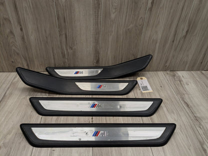 OEM BMW F01 M SPORT Front Rear Left Right Door Sill Cover Trim SET