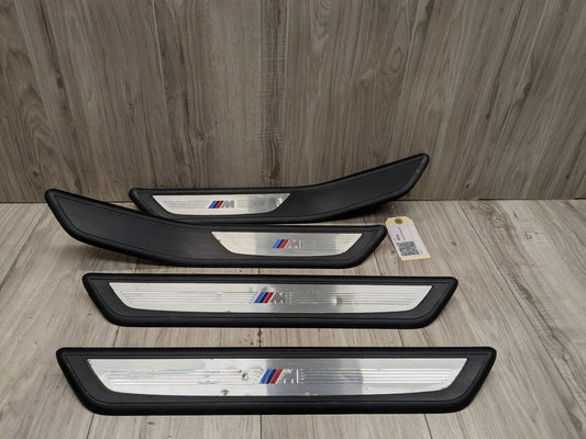 OEM BMW F01 M SPORT Front Rear Left Right Door Sill Cover Trim SET