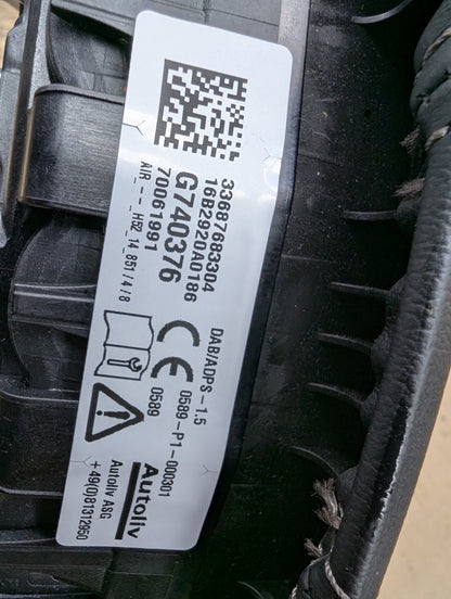 2016-2019 BMW 740i G12 Steering Wheel Airbag Air Bag 6876833 OEM