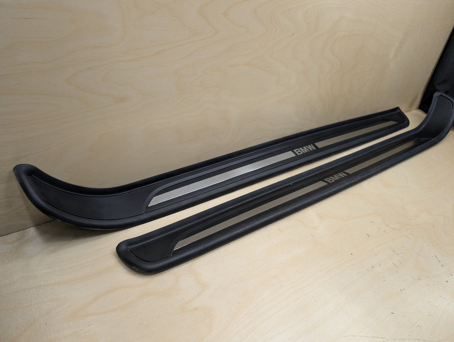 2007-2013 BMW 335i E93 Front Left Right Scuff Plate Door Sill SET 7178597