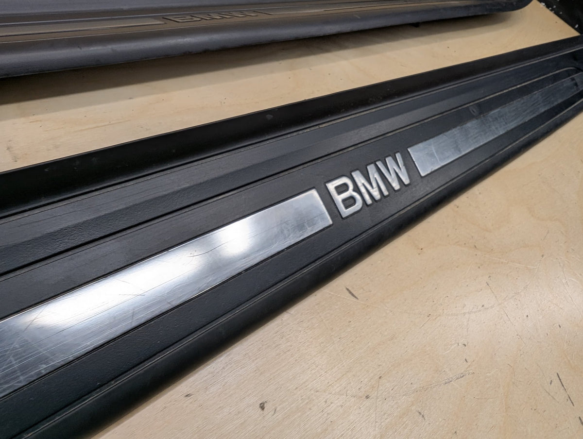 2007-2013 BMW 328i E93 Front Left Right Scuff Plate Door Sill SET 7178598 OEM