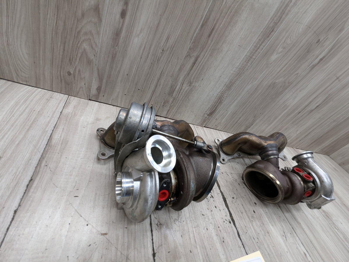 07-11 BMW E90 E92 E93 335i N54 Left Right Engine Motor Turbo Turbocharger PAIR