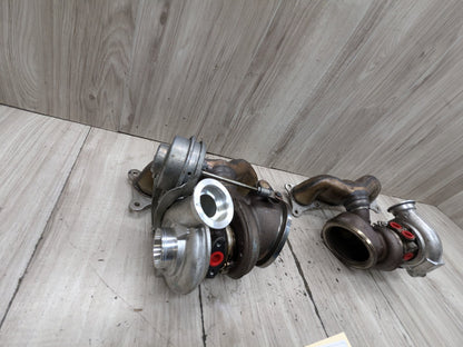 07-11 BMW E90 E92 E93 335i N54 Left Right Engine Motor Turbo Turbocharger PAIR