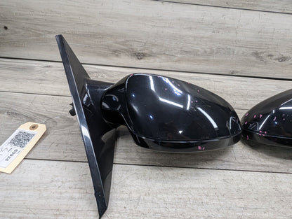 2008-2013 BMW 128i E82 Front Left Right Side Mirror Assembly BlackSET 7268305