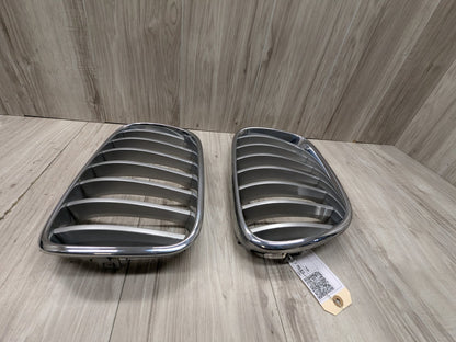 2011 - 2017 BMW X3 F25 Front Left Right Upper Bumper Cover Kidney Grilles SET 7210725 N20B20O0