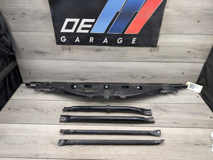 09-15 OEM BMW F01 F02 Front Upper Radiator Core Support Reinforcement Bar Bracket SET