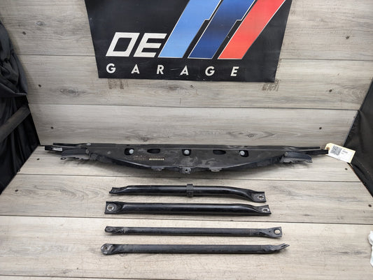 09-15 OEM BMW F01 F02 Front Upper Radiator Core Support Reinforcement Bar Bracket SET