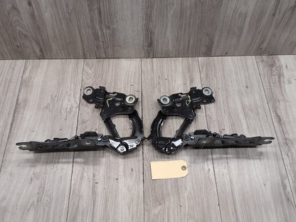 19-24 OEM BMW G20 Front Left Right Bonnet Hood Hinges Black Pair SET