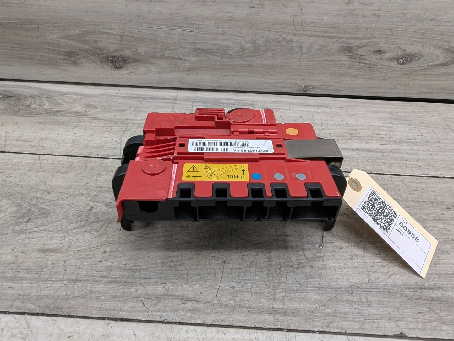 OEM BMW E90 E92 E93 Battery Power Lead Junction Distribution Fuse Box Voltage