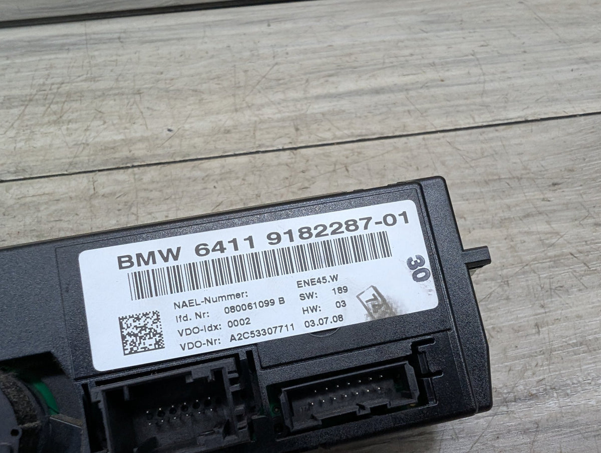 06-11 OEM BMW E90 E92 E93 M3 AC A/C Heater Climate Control Switch Panel Trim