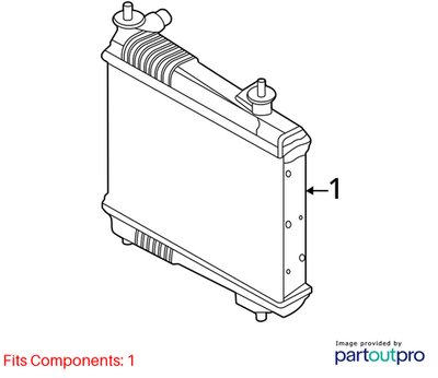 OEM BMW G20 G22 G23 G26 M340 M440 Secondary Auxiliary Coolant Remote Radiator