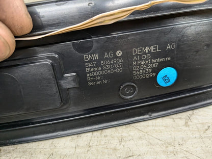OEM BMW G30 M550 Front Rear Left Right Lighter Door Sill Plate Molding M Trim