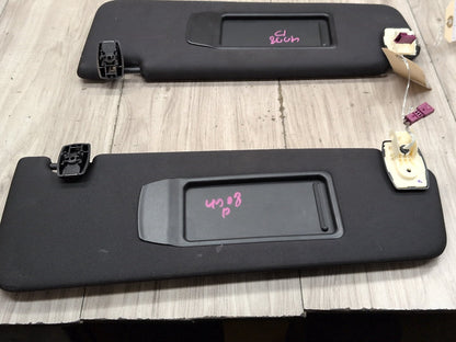 OEM BMW F01 F02 Left Right Driver Passenger Sunvisors PAIR Black
