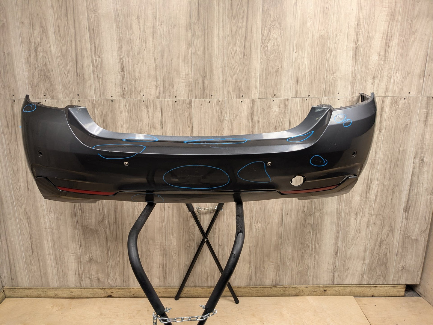 14-20 OEM BMW F32 F33 Rear M SPORT Dual Exhaust Bumper Cover Trim