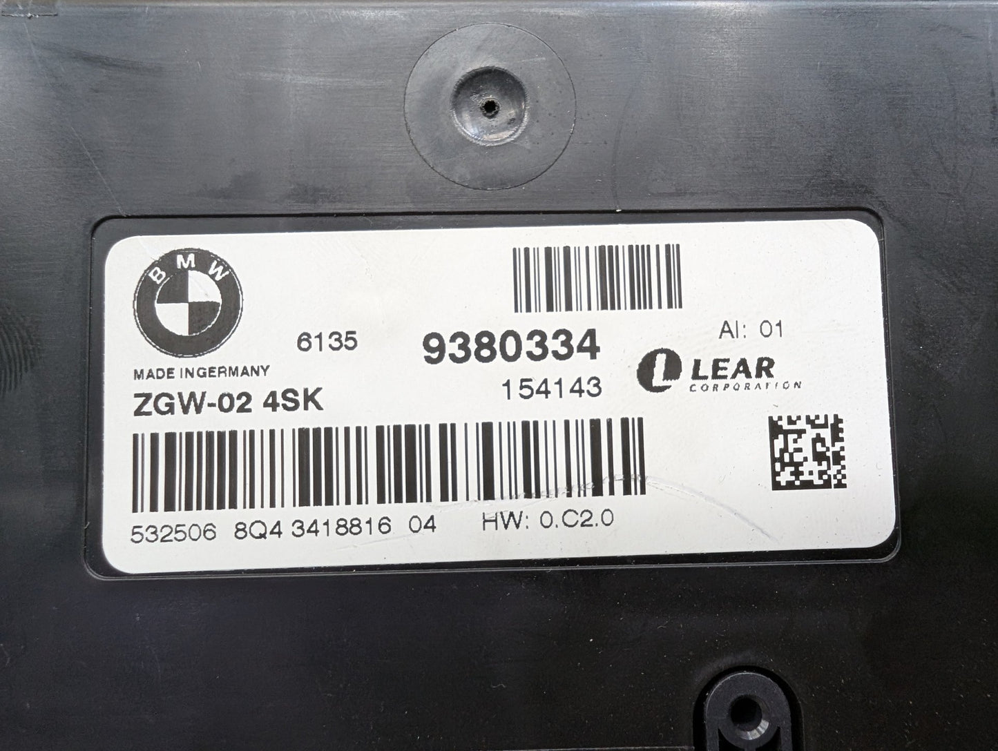 2011-2016 BMW X3 F25 Gateway Module 9380334