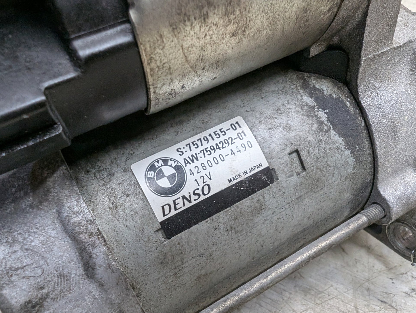 2007 - 2013 BMW 335i E93 Engine Motor Starter 7594292 N54B30O0