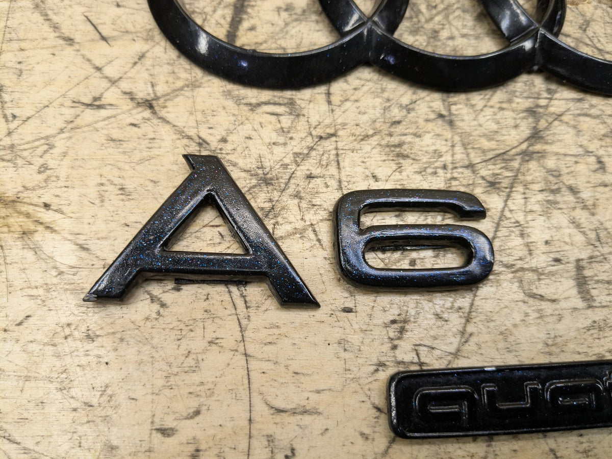 2012-2018 Audi A6 C7 Rear Emblem Badge Symbol Logo SET 4G5853742 OEM