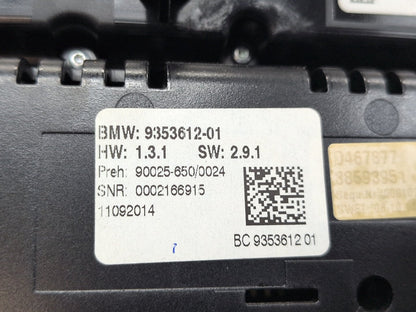 2012-2018 BMW M6 F06 Front AC Heater Climate Control Switch 9353612