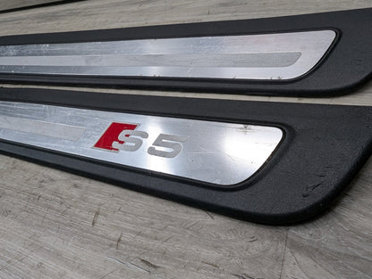 2008 - 2017 Audi S5 8T Front Left Right Scuff Plate Door Sill SET 8T0853374