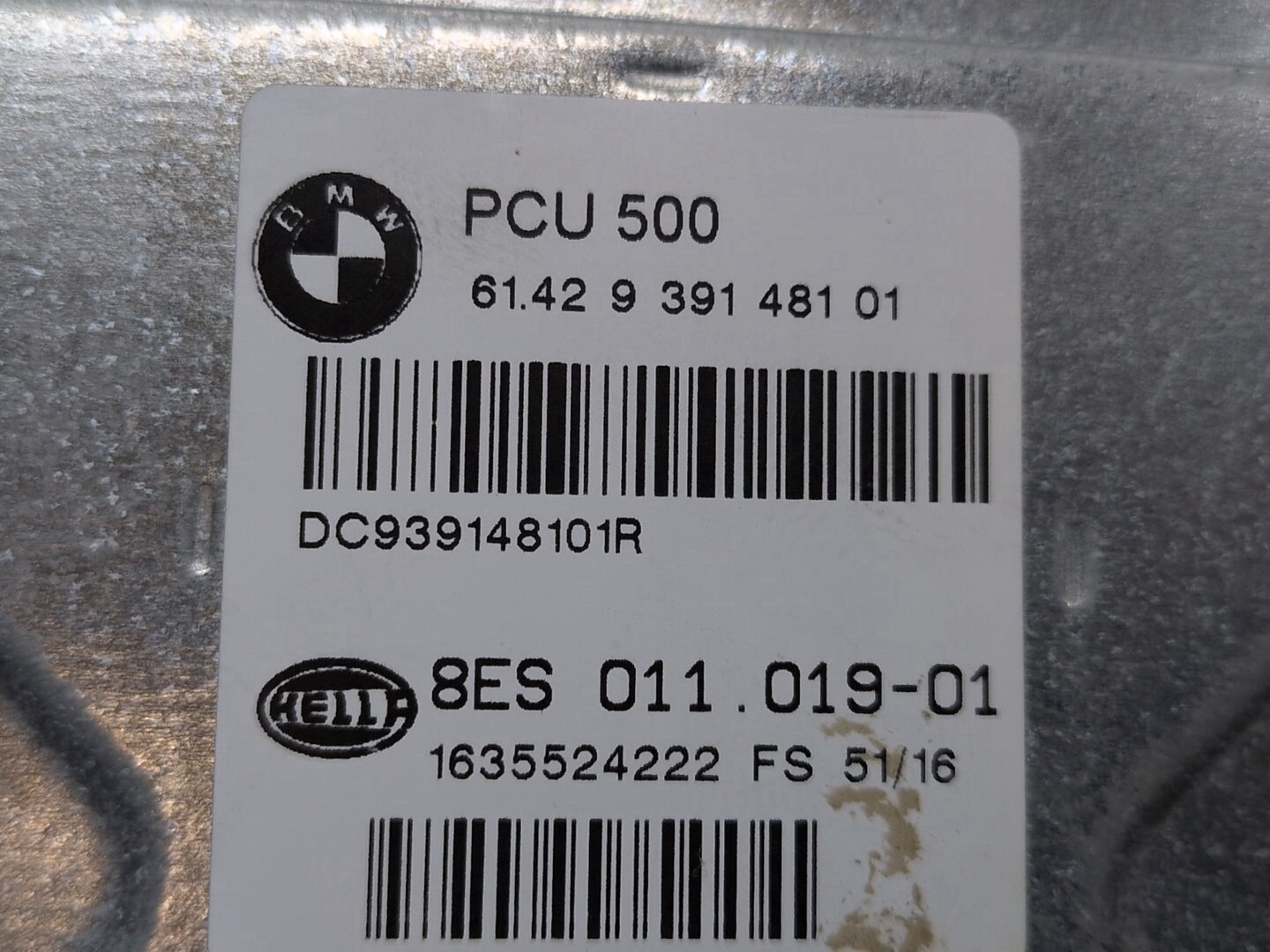 2014 - 2018 BMW X5 F85 PCU Power Voltage Module 9391481 S63B44T2