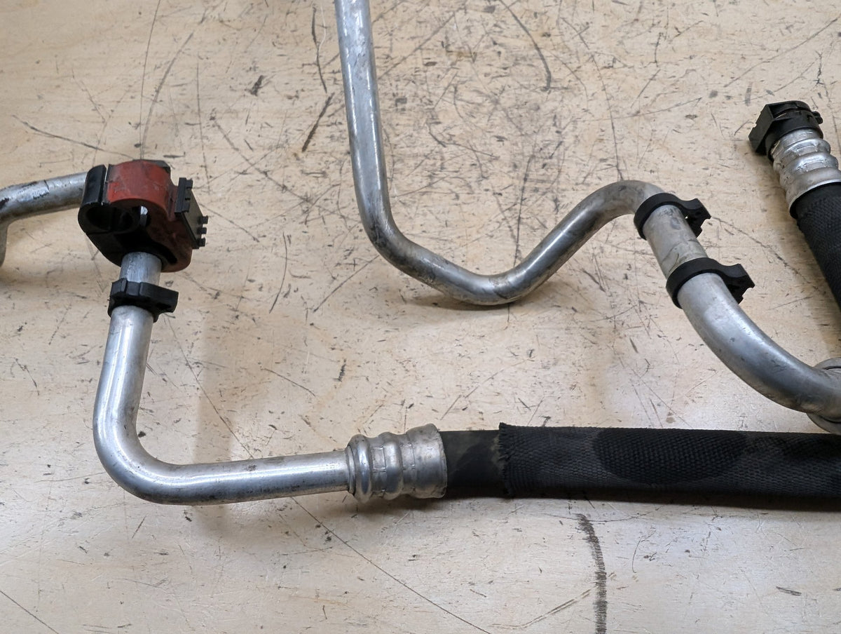 2010-2017 BMW F07 535i GT xDrive N55B30M0 Engine Oil Cooler Line Return Flow SET 7636941