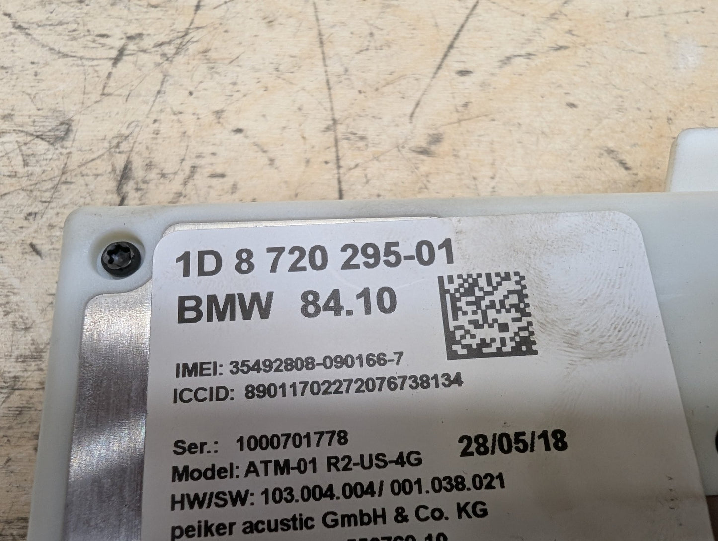2018-2024 BMW X3 G01 Antenna Telematics Control Module 8720295
