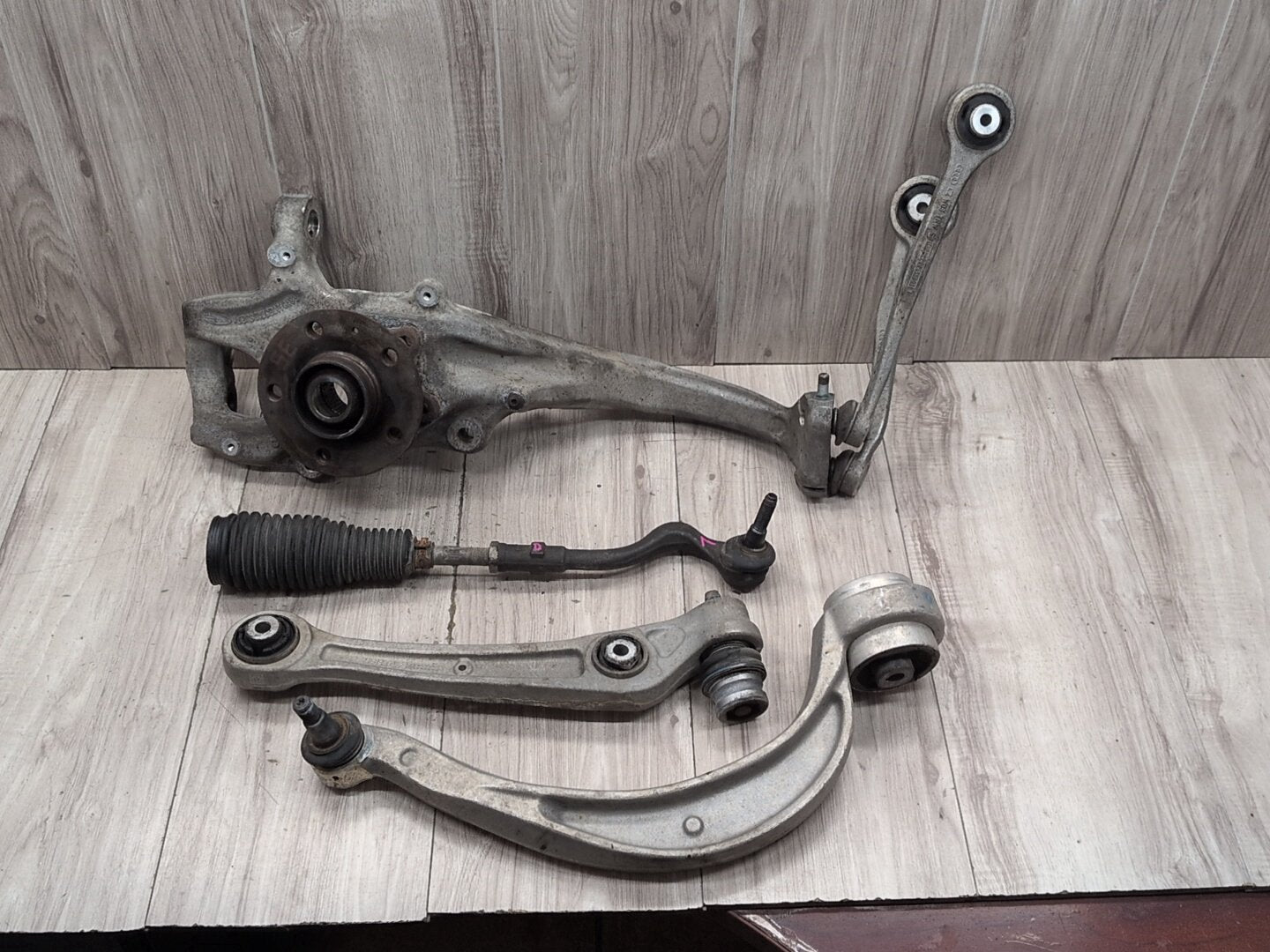 2013 - 2017 Audi S5 8T Front Left Driver Control Arms w/ Tie Rod SET 8K0407257AB CTUB