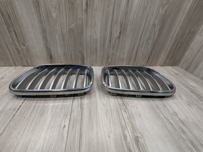2011 - 2017 BMW X3 F25 Front Left Right Upper Bumper Cover Kidney Grilles SET 7210725 N20B20O0