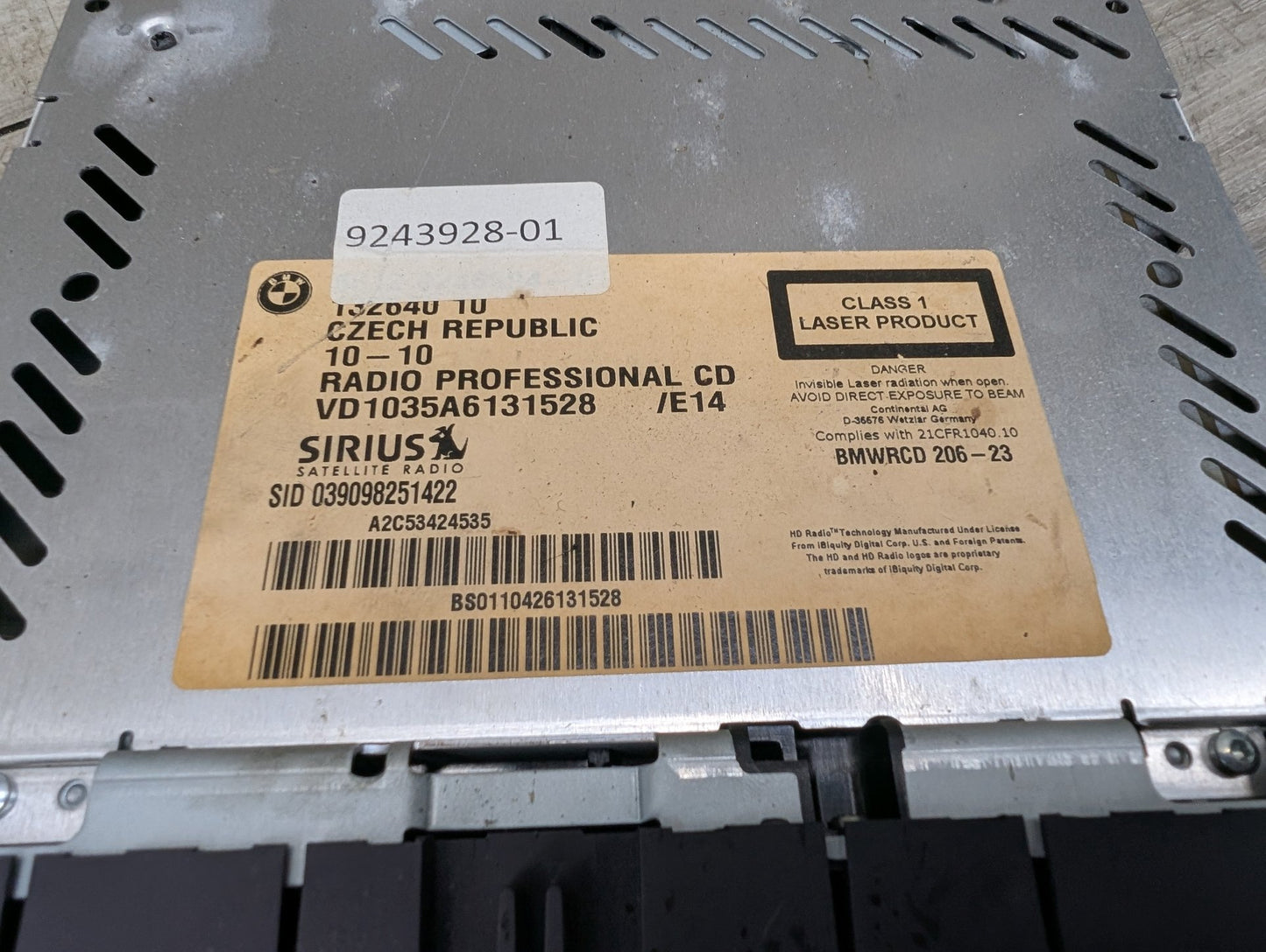 07-10 OEM BMW E82 E88 E90 E92 E93 CD Radio Professional Tuner Receiver CD Player07-10 OEM BMW E82 E88 E90 E92 E93 CD Radio Professional Tuner Receiver CD Player Ended