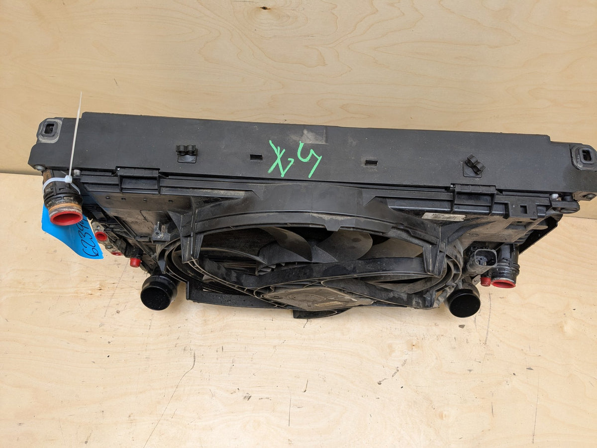 BMW 335i F30 435 Radiator Cooling Condenser Fan Shroud Assembly SET N55 850w