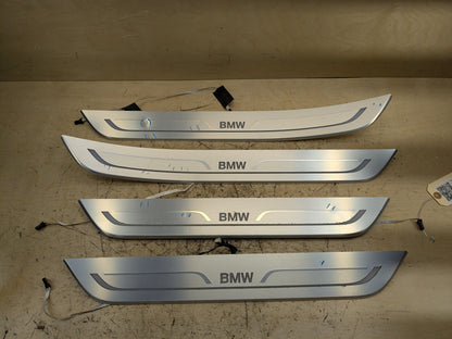 2016-2019 BMW 740Li G12 Scuff Plate Door Sill SET 7369887 OEM
