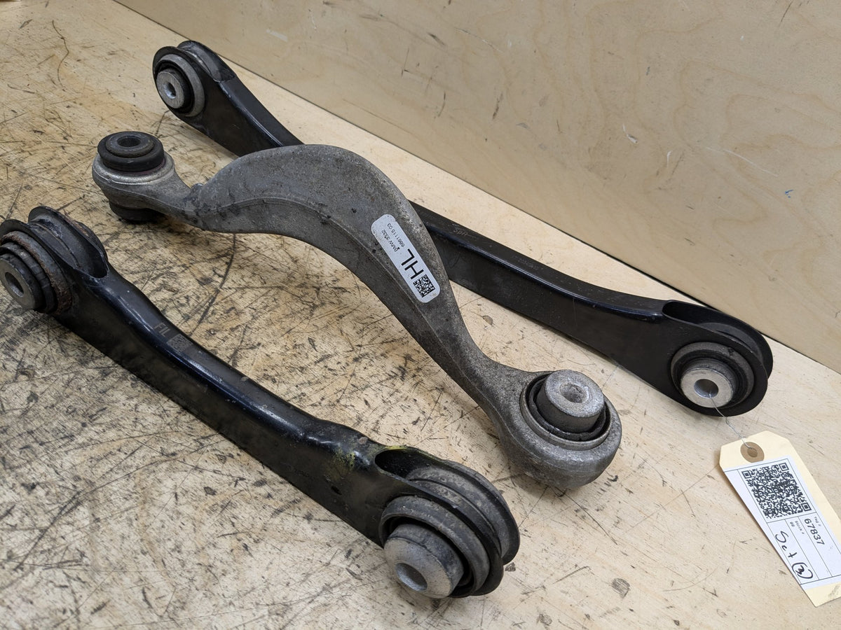 16-23 OEM BMW G11 G12 G15 G16 G30 Rear Left Driver Upper Lower Control Arm SET