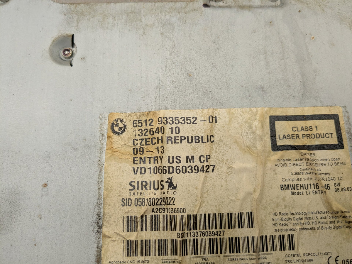 12-15 OEM BMW F22 F30 F32 328 428 Radio Audio Media CD Professional Disc Player