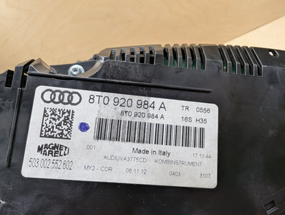 2011-2017 Audi RS5 8T Instrument Speedometer Guage Cluster 8T0920984A OEM