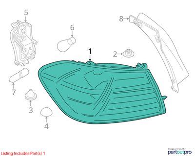 14-17 OEM BMW F32 F33 F36 F82 F83 M4 Rear Left Driver Side Outer Tail Light Lamp