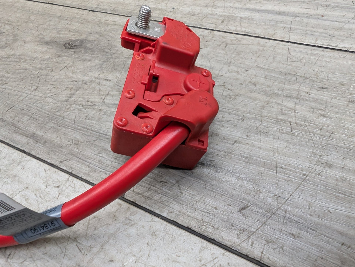 06-13 OEM BMW E88 E90 E92 M3 335 Battery Plus Pole Terminal Positive Red Cable