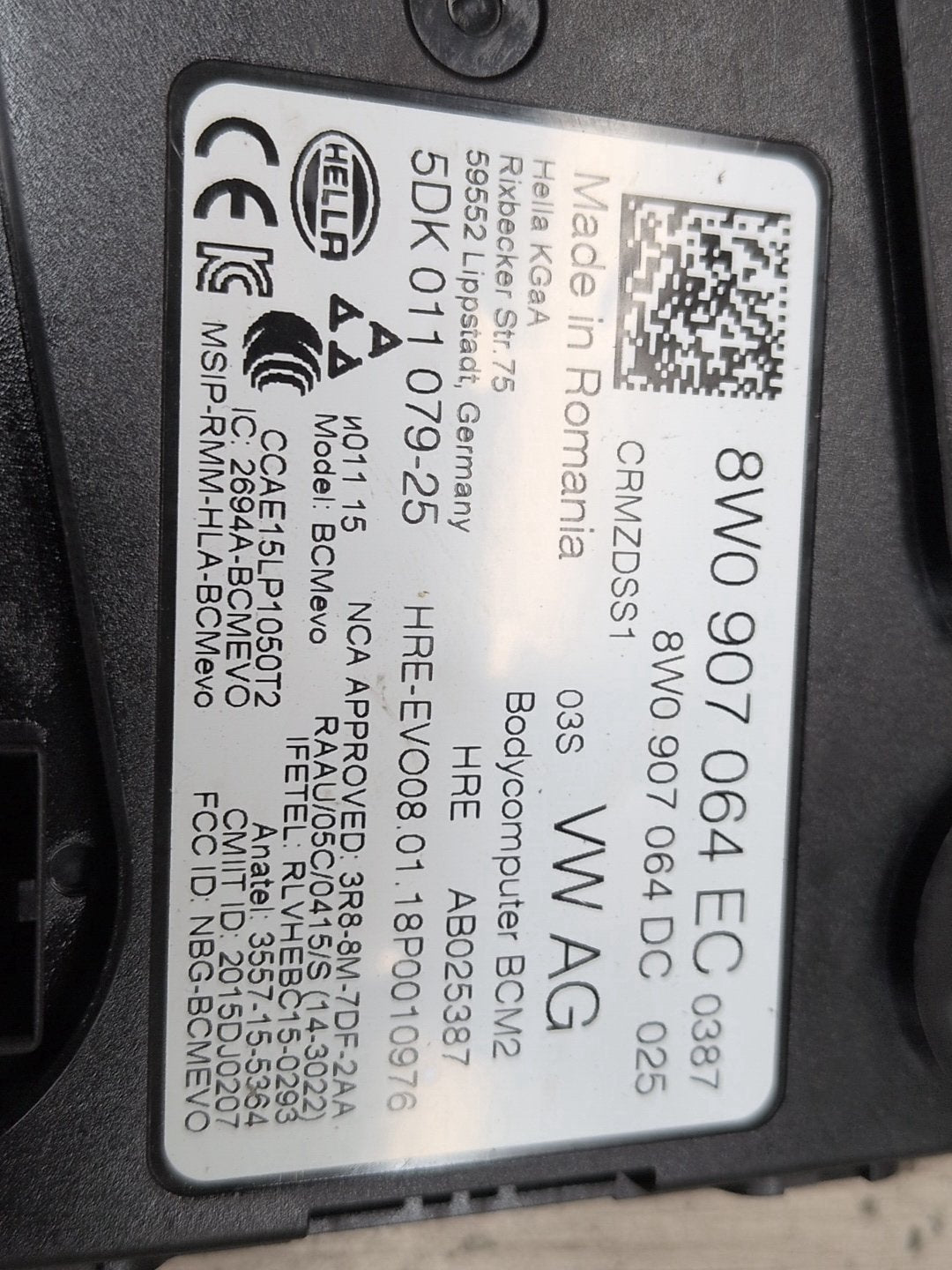 2018-2023 Audi S4 B9 BCM Body Control Module 8W0907064EC