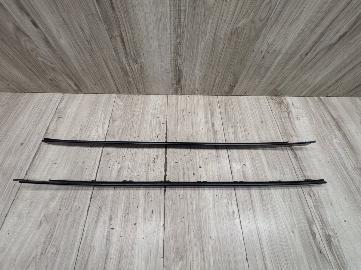 2015-2018 BMW X5 F85 Front Left Right Side Windshield Drip Trim Molding SET 7292405 OEM