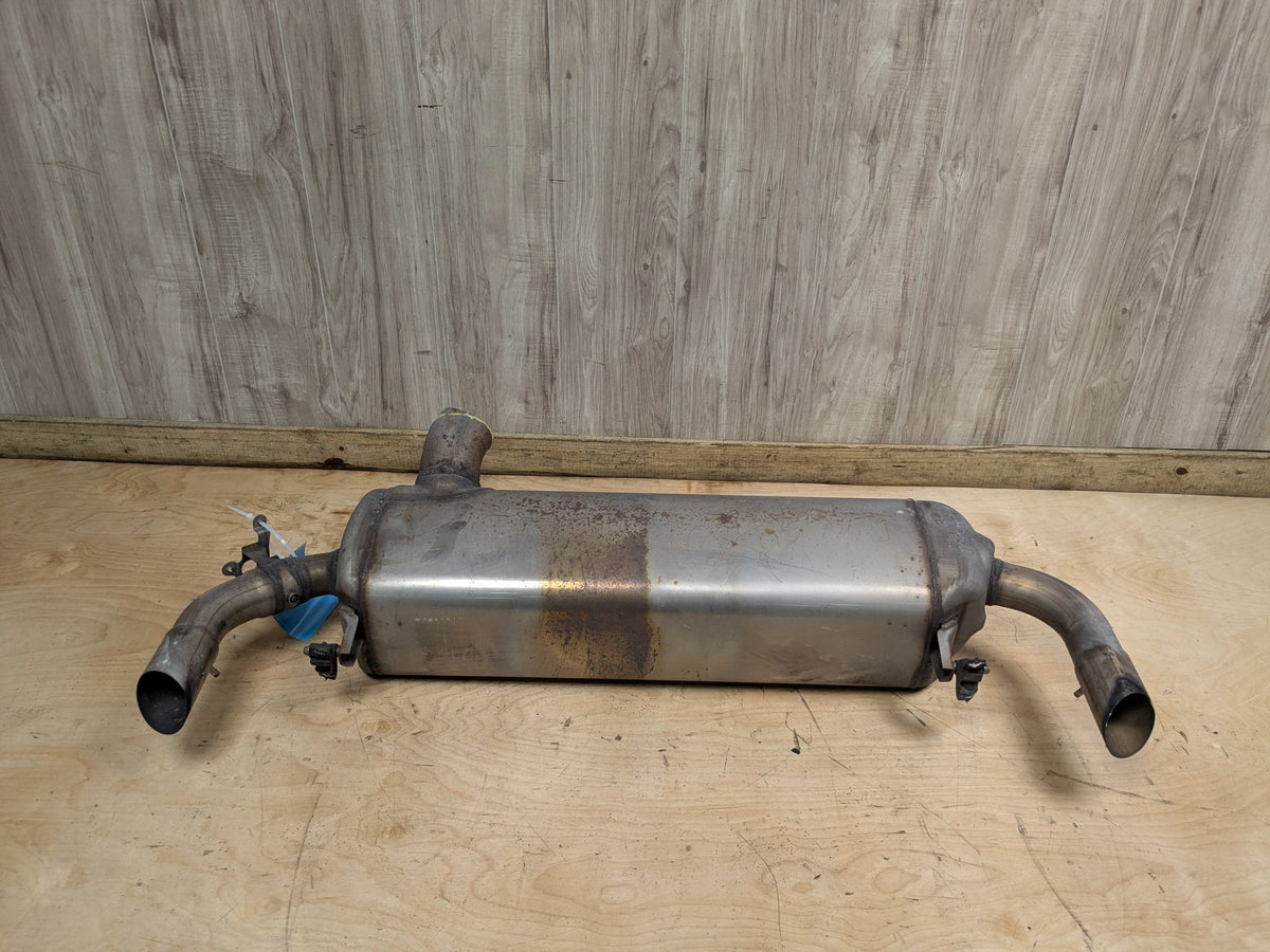19-23 OEM BMW G20 330 Dual Exhaust Pipe Muffler Silver Tips B46 Engine