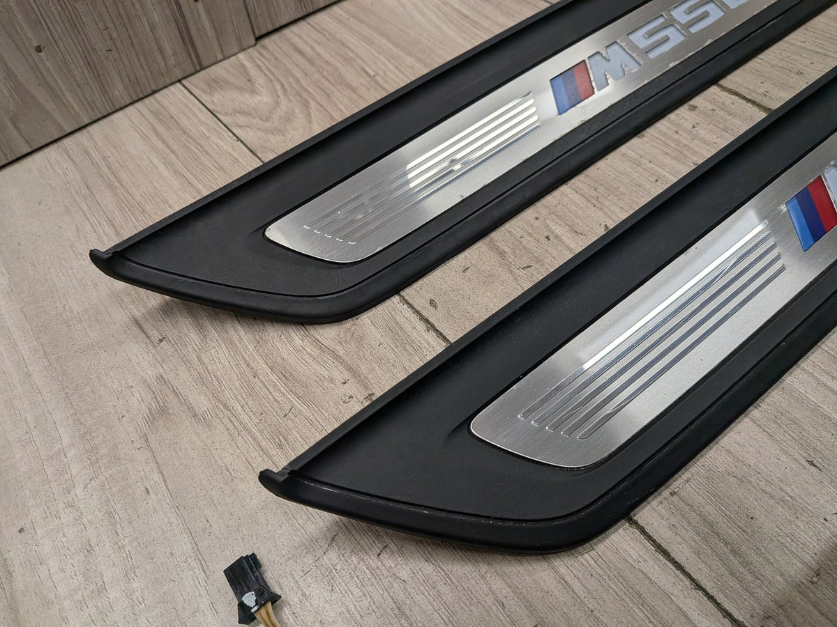 2017-2023 BMW M550i G30 Front Rear Left Right Scuff Plate Door Sill SET 8064905 OEM