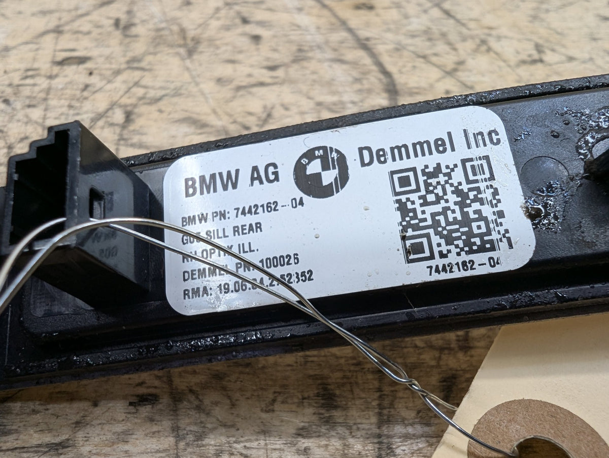 2019-2026 BMW X5 G05 Rear Right Passenger Scuff Plate Door Sill 7442162 OEM