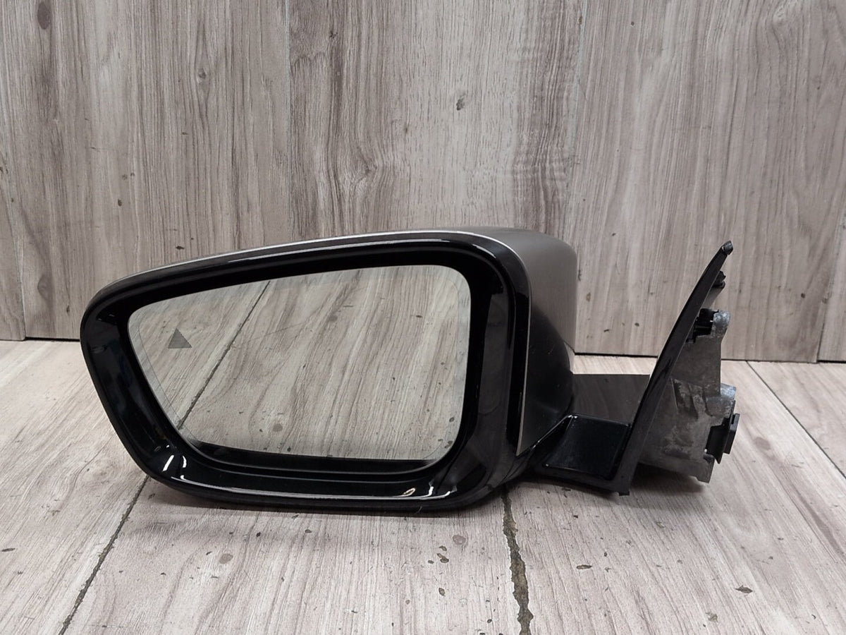17-23 OEM BMW G30 530 540 M550 Left Driver Side Mirror Blind Spot SHADOW GLOSS
