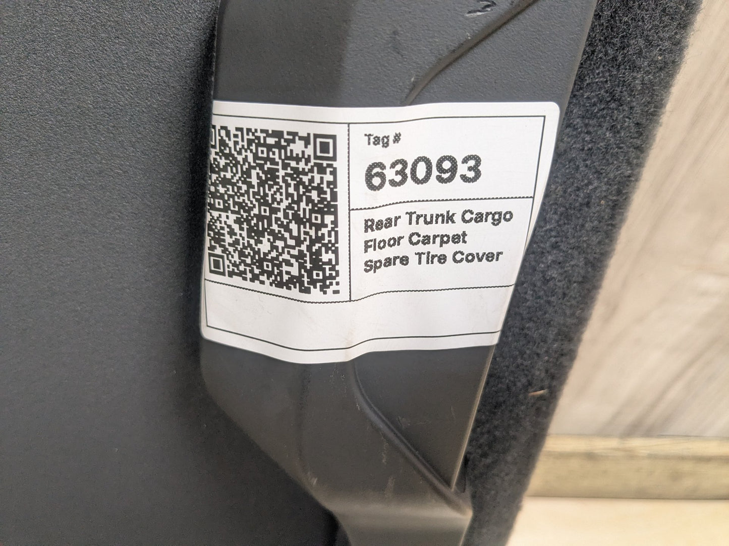 2015-2018 Audi Q3 8U Rear Trunk Cargo Floor Carpet Spare Tire Cover 8U0861529A