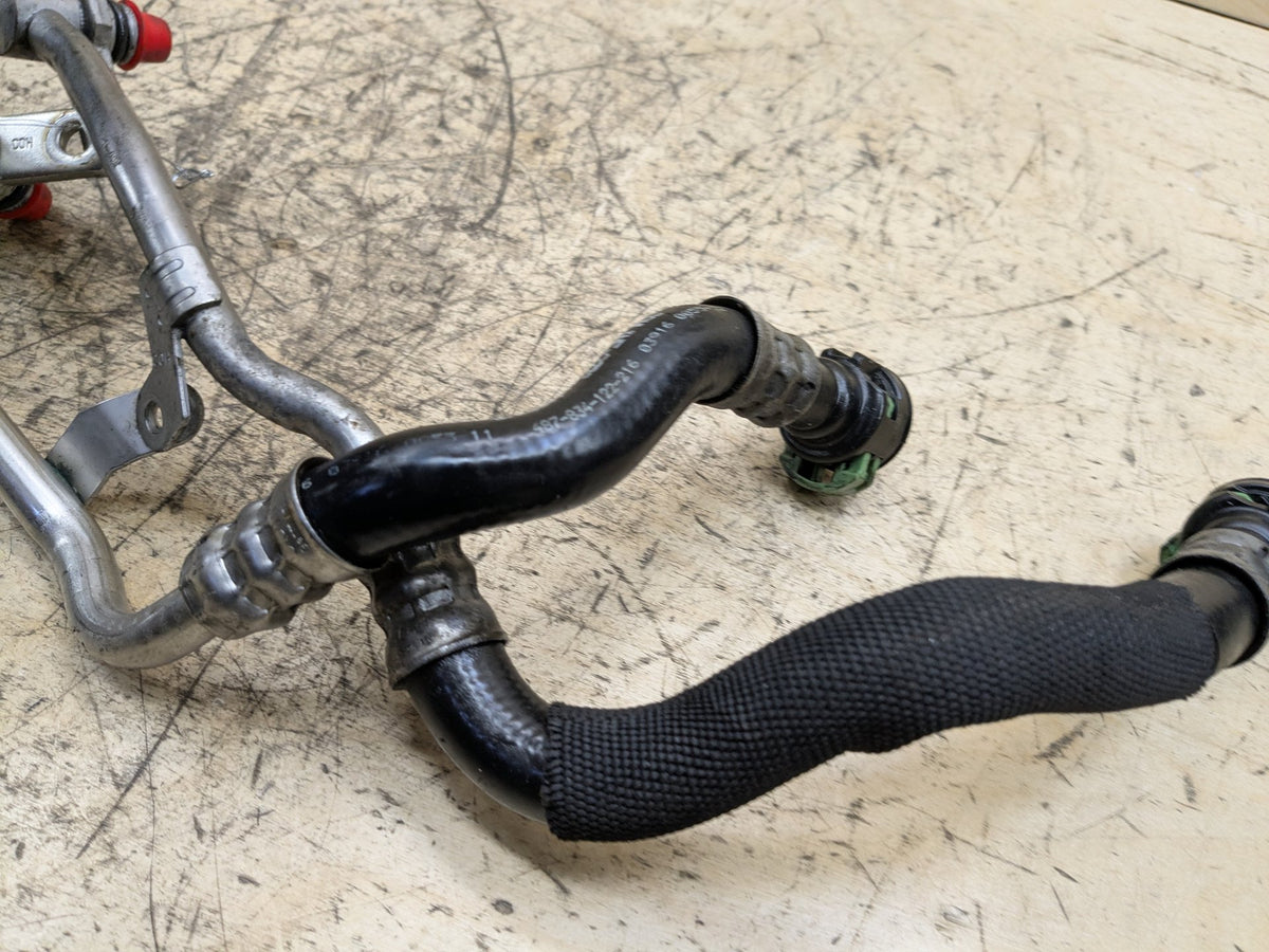 2012-2018 Audi A6 C7 Engine Radiator Coolant Pipe Hoses SET 06E121083Q OEM
