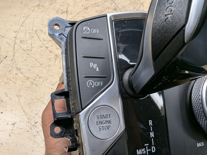19-24 OEM BMW G20 330 Gear Selector Panel iDrive Controller w/ Shifter Knob