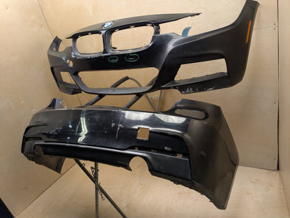 DAMAGE* 12-18 BMW 335i F30 Front & Rear Bumper Covers Pair OEM M SPORT