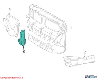 2015-2018 BMW X5 F85 Right Passenger Brake Air Duct 8056318 OEM