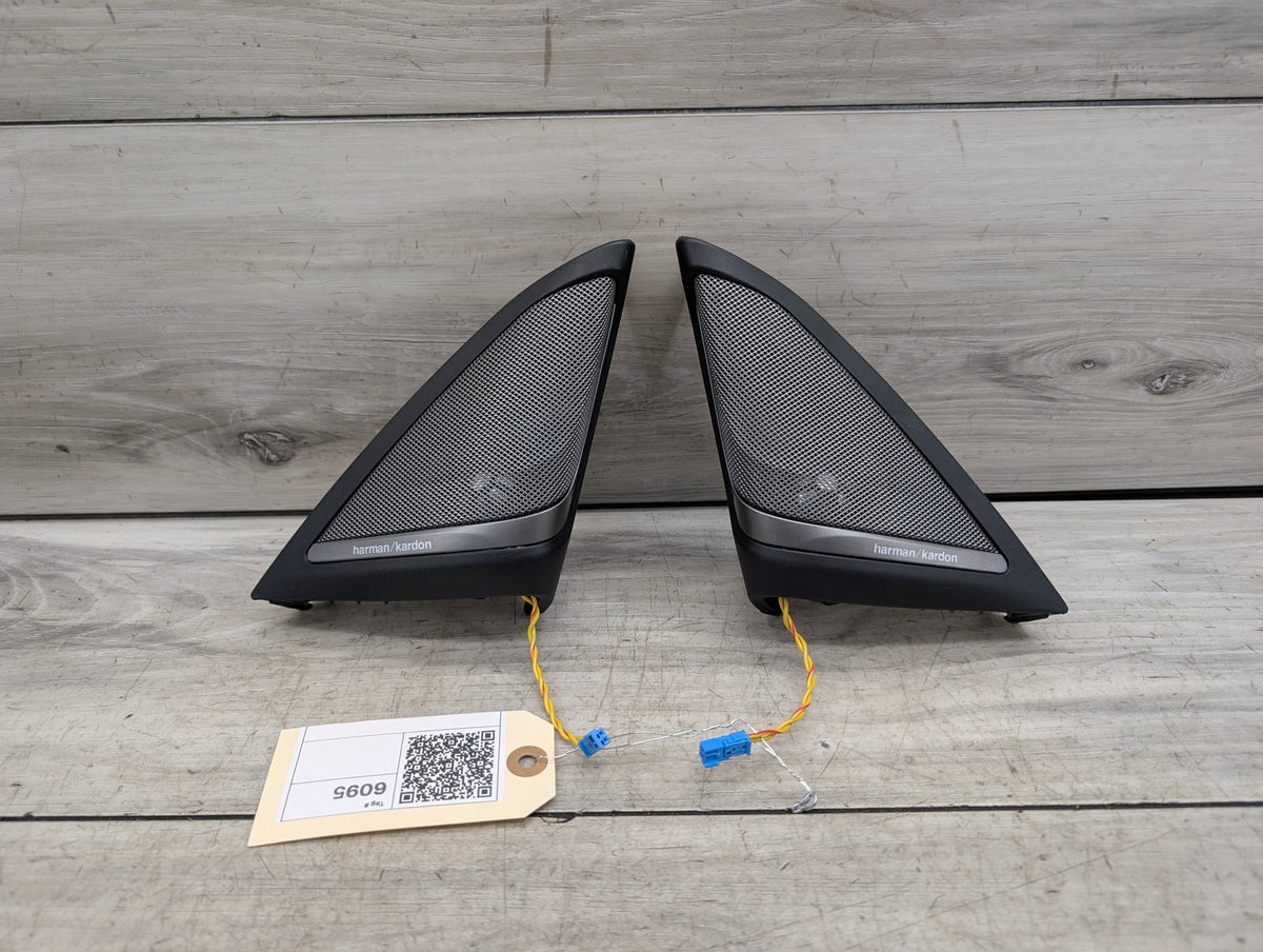 2017-2023 BMW 530i G30 Front Left Right Door Triangle Corner Speaker Assemblys SET 9184794