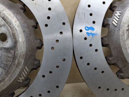 12-19 BMW F06 F10 F12 F13 M5 M6 Rear Ventilated Brake Rotor Pair SET